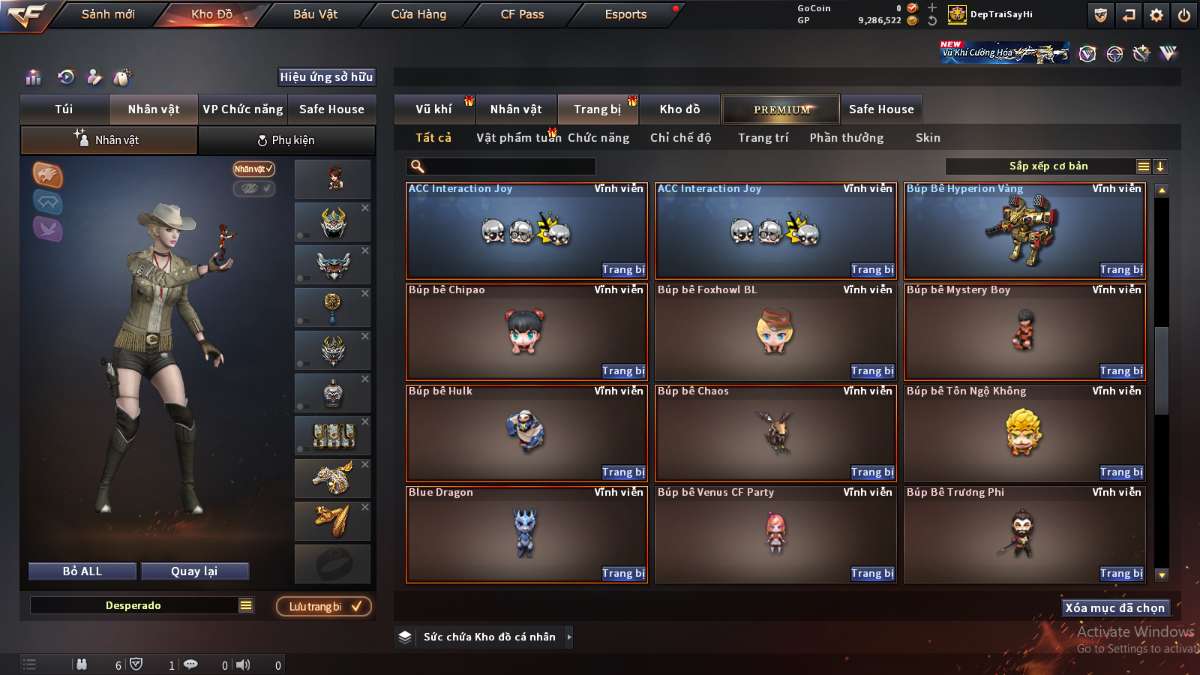 shop acc cf uy tin gia re